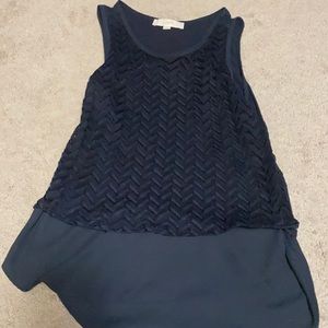 Loft XS navy top